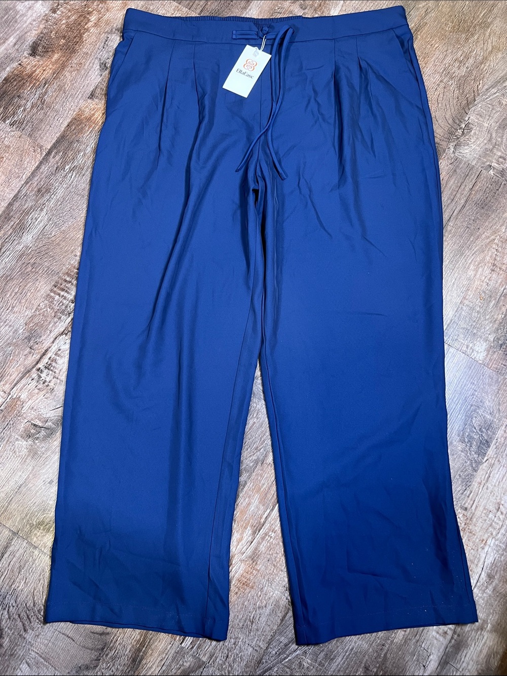 Elodie Wide Leg Pants in Deep Blue
